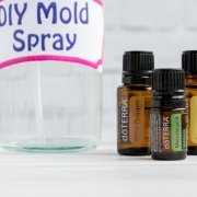 Some essential oils have mold killing properties Three essential oils and spray bottle to make spray to kill mold