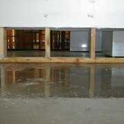 Flood waters cause mold in basements With a wet basement mold grows everywhere.