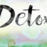 Detox-Word_cropped image of the word detox on watercolor background